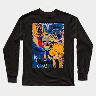 Dive into Street Art - A MaleMask NFT with MexicanEye Color and GrayItem Long Sleeve T-Shirt